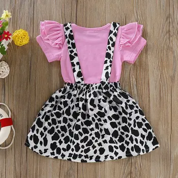 2PCS Toddler Kids Baby Girl Long Sleeve Floral T-shirt Tops + Suspender Leopard Skirt Overall 2PCS Outfits Children Clothes
2PCS Toddler Kids Baby Girl Long Sleeve Floral T-shirt Tops + Suspender Leopard Skirt Overall 2PCS Outfits Children Clothes