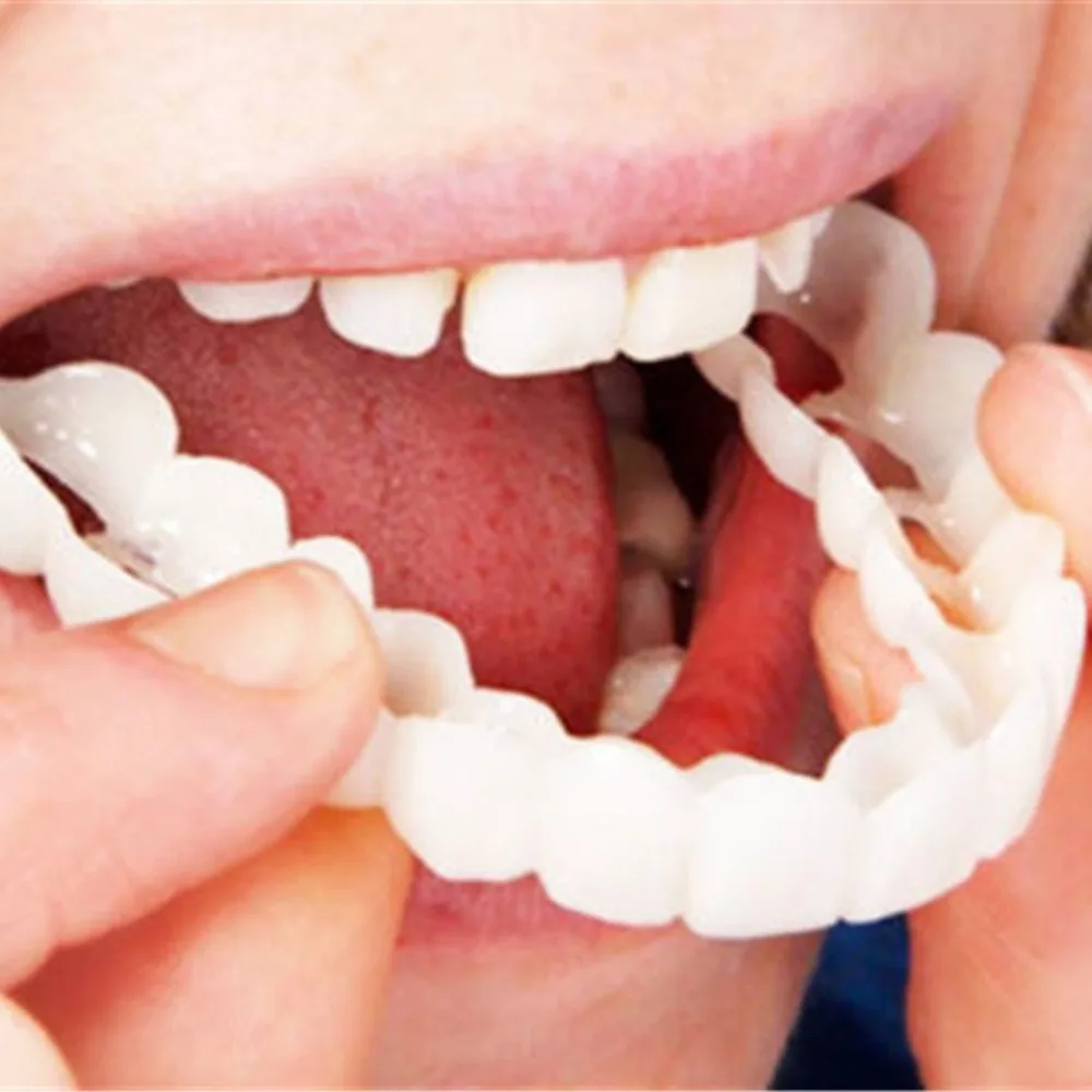 Super Comfortable False Teeth Upper Perfect Smile Fit Flex Teeth Fits Fake Tooth Cover Practical Teeth Whitening Tool
Super Comfortable False Teeth Upper Perfect Smile Fit Flex Teeth Fits Fake Tooth Cover Practical Teeth Whitening Tool