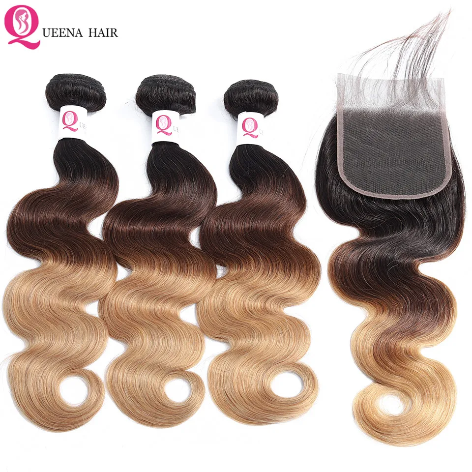Ombre Cheap Hair Bundles With 4x4 Closure T1B/4/27 Brazilian Body Wave Human Hair Weave Bundles With Closure Remy Wet And Wavy
Ombre Cheap Hair Bundles With 4x4 Closure T1B/4/27 Brazilian Body Wave Human Hair Weave Bundles With Closure Remy Wet And Wavy