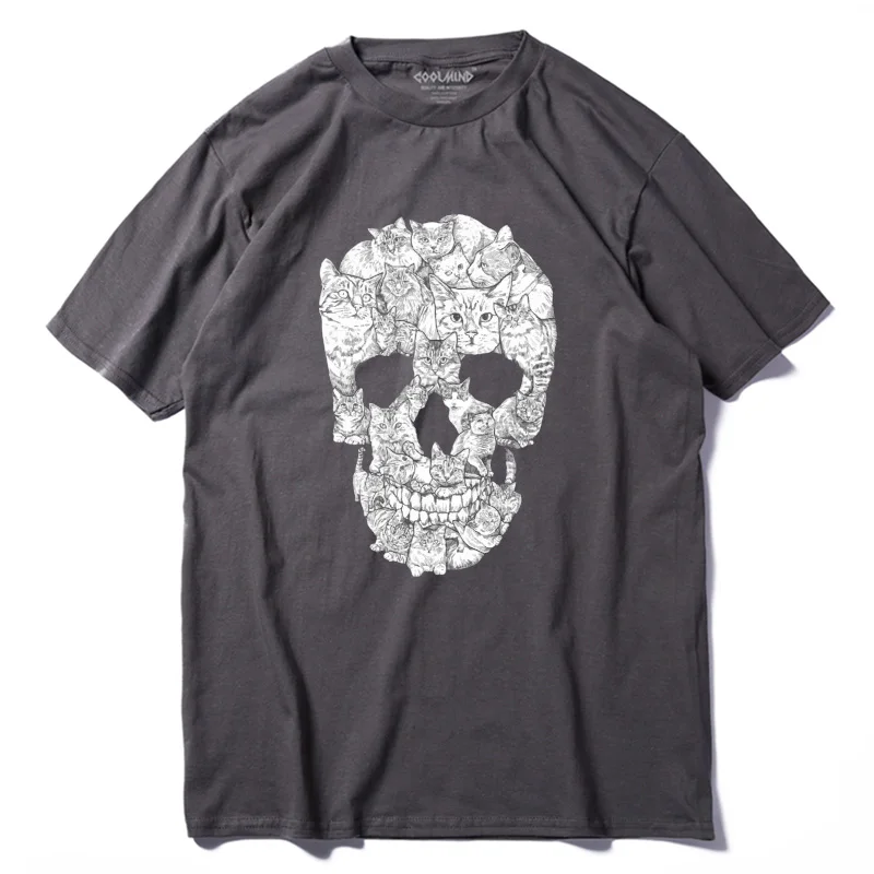 COOLMIND QI0229Acasual short sleeve loose cotton mens tshirt new design street style loose cool skull printed men T shirt
COOLMIND QI0229Acasual short sleeve loose cotton mens tshirt new design street style loose cool skull printed men T shirt