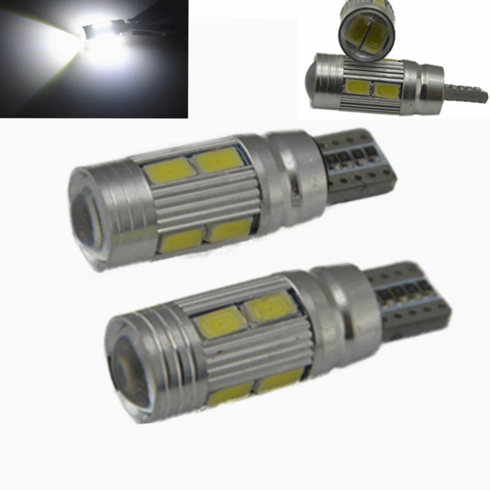 2pcs Super Quality T10 LED Auto Car Light Bulb 5630 SMD 10 LED W5W Interior Parking Projector Lens Canbus Car Side Light
2pcs Super Quality T10 LED Auto Car Light Bulb 5630 SMD 10 LED W5W Interior Parking Projector Lens Canbus Car Side Light