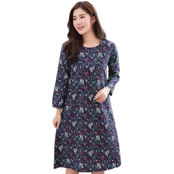 Long Sleeve Female Nightgown Floral Sleepwear Elegant Casual Sleep Shirt Women Nightwear Cotton Home Clothes Intimate Lingerie
Long Sleeve Female Nightgown Floral Sleepwear Elegant Casual Sleep Shirt Women Nightwear Cotton Home Clothes Intimate Lingerie