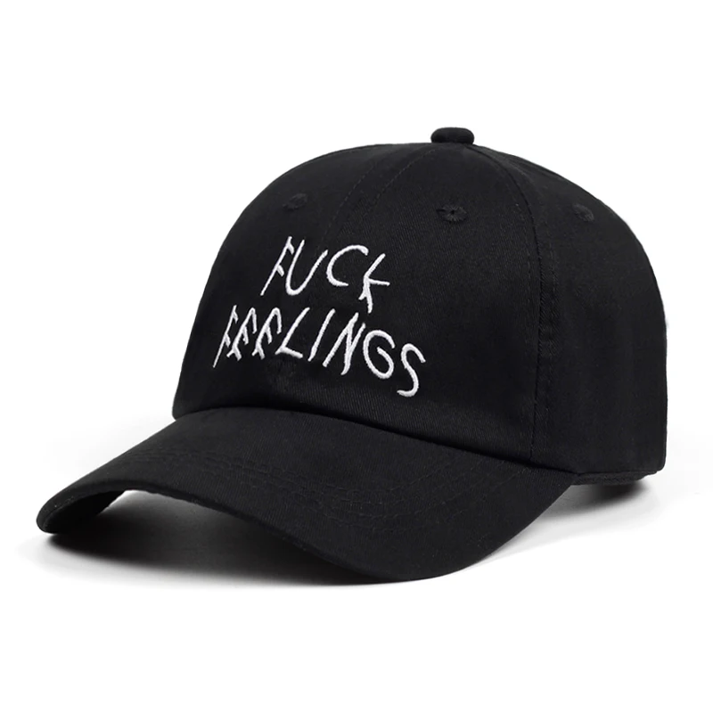 FUCK FEELINGS Dad Hat Embroidered 100% Cotton Baseball Cap Custom Black Strap Back Unisex Adjustable Snapback Men Hats
FUCK FEELINGS Dad Hat Embroidered 100% Cotton Baseball Cap Custom Black Strap Back Unisex Adjustable Snapback Men Hats
