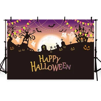 Thin Vinyl happy halloween Photography Background Magic Night newborn children Backdrop For Halloween Party Decortion
Thin Vinyl happy halloween Photography Background Magic Night newborn children Backdrop For Halloween Party Decortion