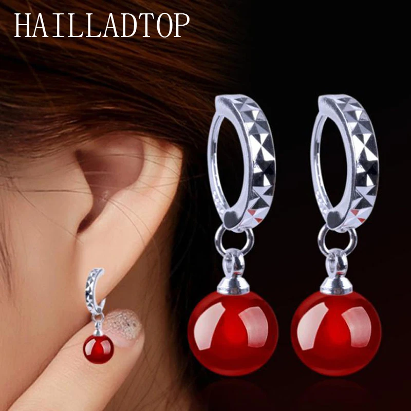 Trendy Crystal Agate Drop Earrings Red Beads Hook Earrings for Women Black Round Opal Stone Ball Beads Cat's Eye Earrings Luxury
Trendy Crystal Agate Drop Earrings Red Beads Hook Earrings for Women Black Round Opal Stone Ball Beads Cat's Eye Earrings Luxury