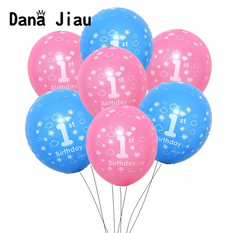 10pcs 12inch/2.8g Pink Blue 1st Birthday Latex Balloon Baby Shower Party Decoration Girl Boy One Year Old Colorful Balloons
10pcs 12inch/2.8g Pink Blue 1st Birthday Latex Balloon Baby Shower Party Decoration Girl Boy One Year Old Colorful Balloons