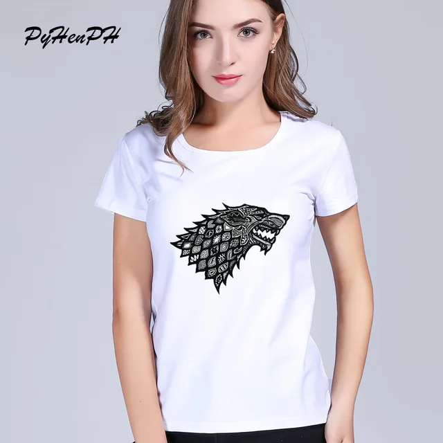 New 2018 Women Tshirt Game Of Thrones Wolf T-shirt Female Summer Clothing Short Sleeve O-neck Tee Shirt Winter Is Coming Shirts
New 2018 Women Tshirt Game Of Thrones Wolf T-shirt Female Summer Clothing Short Sleeve O-neck Tee Shirt Winter Is Coming Shirts