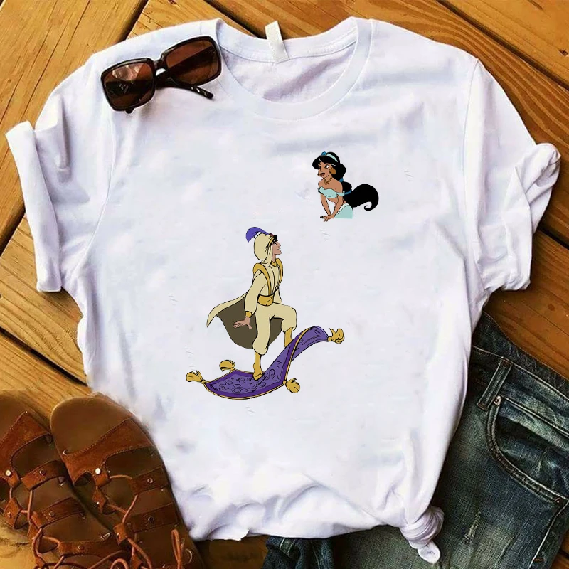 Fashion Women T Womens Vogue Aladdin Carpet Princess Cartoon Female Tee Shirt Graphic Top Tshirt Femme Ladies Clothes T-shirt
Fashion Women T Womens Vogue Aladdin Carpet Princess Cartoon Female Tee Shirt Graphic Top Tshirt Femme Ladies Clothes T-shirt