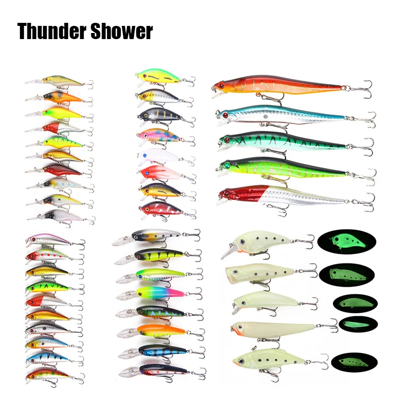 46PCS Drop shipping Fishing Lure kit isca Artificial Hard Bait Set Luminous wobblers carp Fishing Tackle good quality
46PCS Drop shipping Fishing Lure kit isca Artificial Hard Bait Set Luminous wobblers carp Fishing Tackle good quality