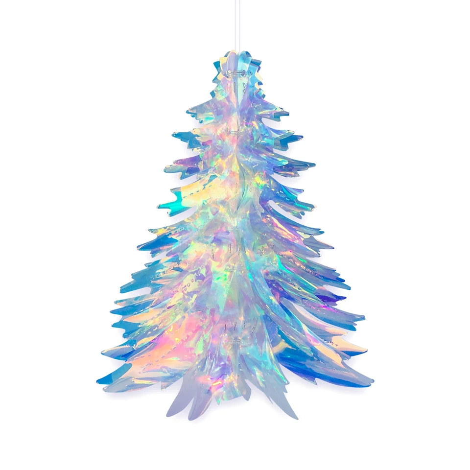 DIY Rainbow Film Christmas Tree Hanging Pendant Iridescent Fan Star Xmas New Year Ornament Christmas Party Decoration for Home
DIY Rainbow Film Christmas Tree Hanging Pendant Iridescent Fan Star Xmas New Year Ornament Christmas Party Decoration for Home