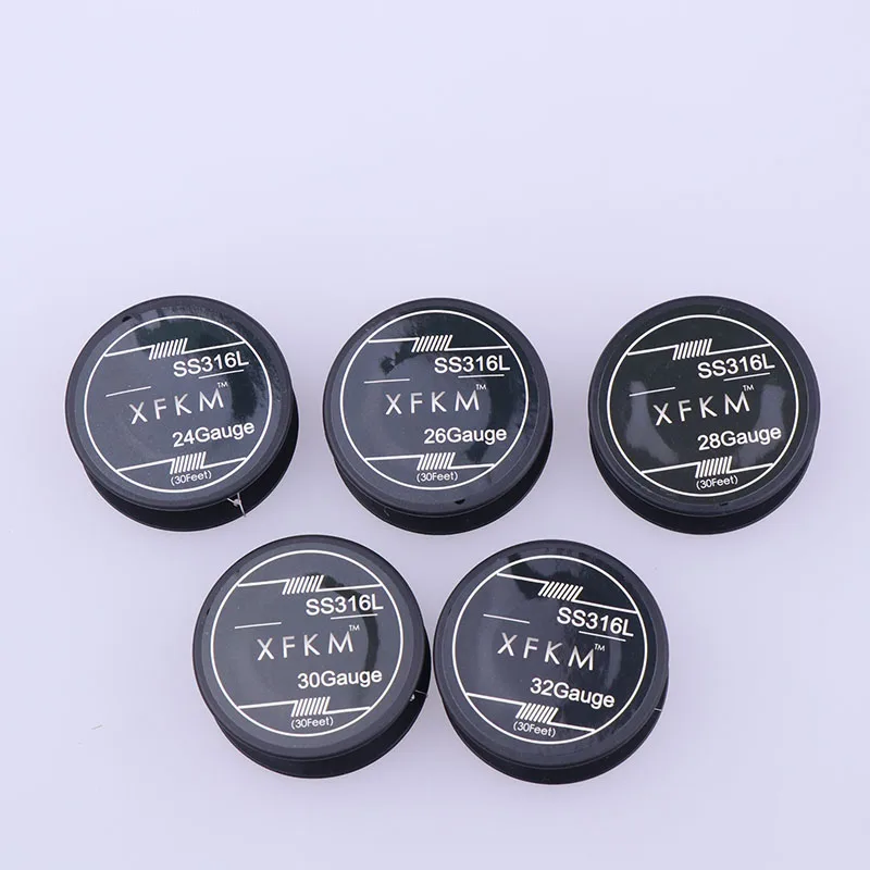 XFKM 10m/roll SS316L 24 26 28 30 32 Gauge RDA RBA Rebuildable Atomizer Heating Wires E cigarette Stainless steel Heating Wires
XFKM 10m/roll SS316L 24 26 28 30 32 Gauge RDA RBA Rebuildable Atomizer Heating Wires E cigarette Stainless steel Heating Wires
