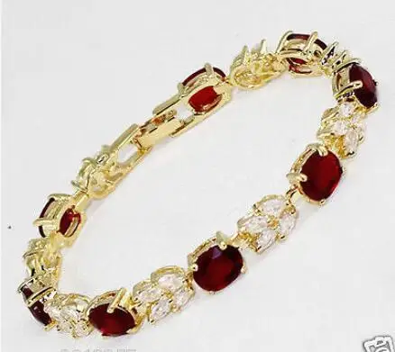 Free Shipping >> new hot New Fashion Jewellery new red gem bracelet