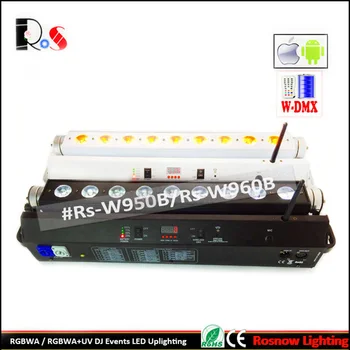 4pcs/lot 9x18W RGBWA+UV 6in1 Smart DJ WIFI control battery wireless DMX operated LED bar / Wall washer
4pcs/lot 9x18W RGBWA+UV 6in1 Smart DJ WIFI control battery wireless DMX operated LED bar / Wall washer