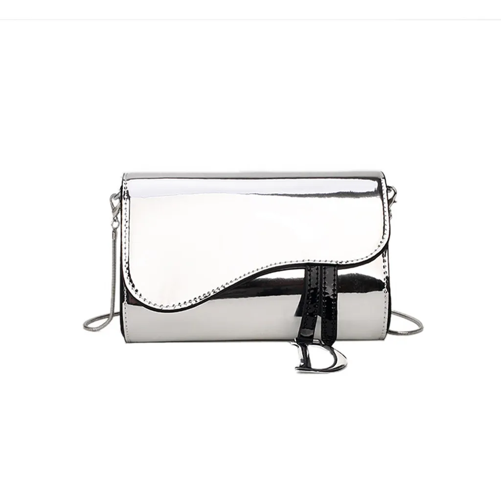 Women patent Leather Crossbody bag lady Pure ColorColorful Waterproof Messenger silver Bag mini flap Shoulder Bag Fashion
Women patent Leather Crossbody bag lady Pure ColorColorful Waterproof Messenger silver Bag mini flap Shoulder Bag Fashion