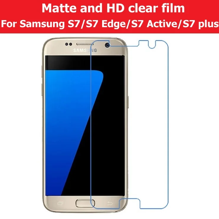 

Anti-Glare Matte Film For Samsung GALAXY S7 Edge G9350 S7 Jungfrau Lucky G9300 S7 Active G891A S7 Plus LCD HD Clear Glossy Film