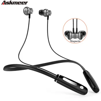 Askmeer Neckband Sport Bluetooth 4.1 Headset Handsfree Magnet Wireless Blue tooth Headphones Stereo Earphones with Mic for Phone
Askmeer Neckband Sport Bluetooth 4.1 Headset Handsfree Magnet Wireless Blue tooth Headphones Stereo Earphones with Mic for Phone