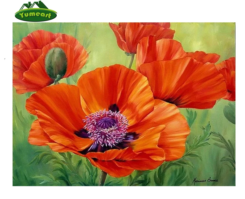 Needlework Diamond Embroidery Flower Diy 5d Diamond Cross Stitch Mosaic Painting Red Poppies Picture Handicraft Wall Sticker
Needlework Diamond Embroidery Flower Diy 5d Diamond Cross Stitch Mosaic Painting Red Poppies Picture Handicraft Wall Sticker