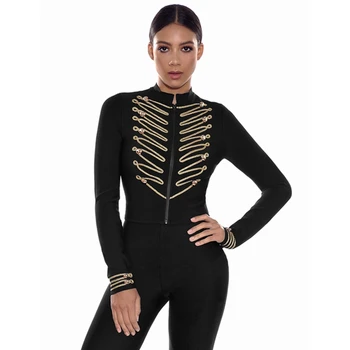2019 New Women Black Long Sleeve Beads Bodycon Bandage Top Zipper Fashion Verano Clubwear Brief Autumn Warm Good Quality Coat
2019 New Women Black Long Sleeve Beads Bodycon Bandage Top Zipper Fashion Verano Clubwear Brief Autumn Warm Good Quality Coat