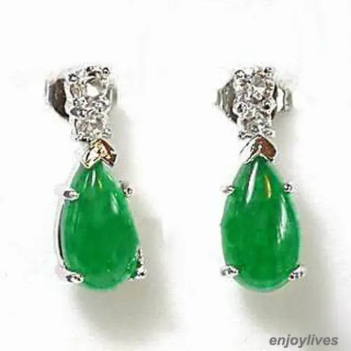 Hot sale new Style >>>> Emerald Green Jade White Gold Plated Crystal Drop Earrings
Hot sale new Style >>>> Emerald Green Jade White Gold Plated Crystal Drop Earrings