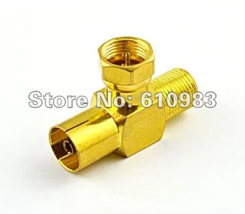 (5pieces/lot) F female Jack to male to IEC PAL DVB-T TV female jack splitter 3 way goldplated connector adapter
(5pieces/lot) F female Jack to male to IEC PAL DVB-T TV female jack splitter 3 way goldplated connector adapter