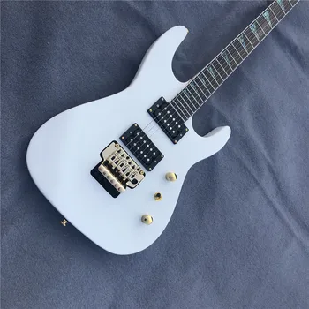 Kaiyun Factory custom Jackson white double - rock electric guitar.Black metal electric guitar.The abalone shell is inlaid.
Kaiyun Factory custom Jackson white double - rock electric guitar.Black metal electric guitar.The abalone shell is inlaid.