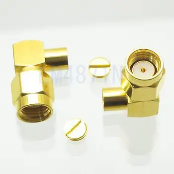 10pc Connector RP.SMA male jack solder RG402 0.141" Semi-rigid cable right angle
10pc Connector RP.SMA male jack solder RG402 0.141" Semi-rigid cable right angle