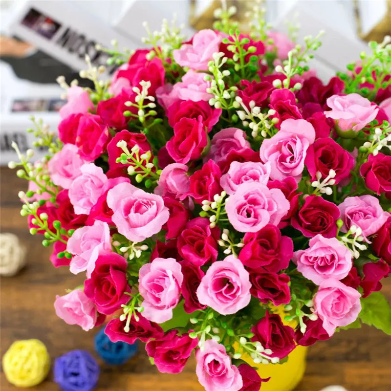 1 Bouquet 21 Heads Diamond Rose Artificial Decorative Crafts Floral Artificial Flowers Valentine's Day Wedding Decoration Plants
1 Bouquet 21 Heads Diamond Rose Artificial Decorative Crafts Floral Artificial Flowers Valentine's Day Wedding Decoration Plants