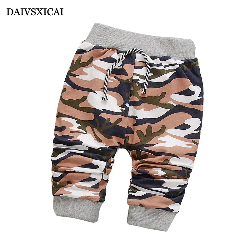 Daivsxicai весенние штаны для новорожденных мальчиков модные камуфляжные малышей
