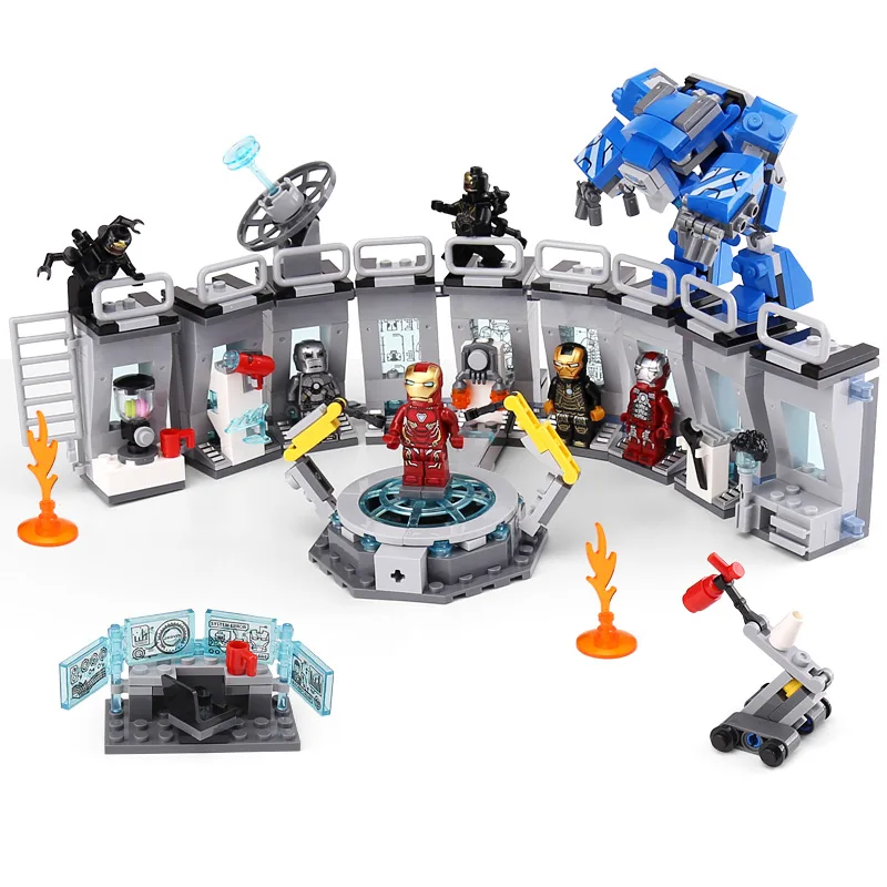 07121 Super Heroes Toys Series Iron Man Hall of Armour Compatible With 76125 Building Blocks Bricks Kids Toys Christmas Gift
07121 Super Heroes Toys Series Iron Man Hall of Armour Compatible With 76125 Building Blocks Bricks Kids Toys Christmas Gift