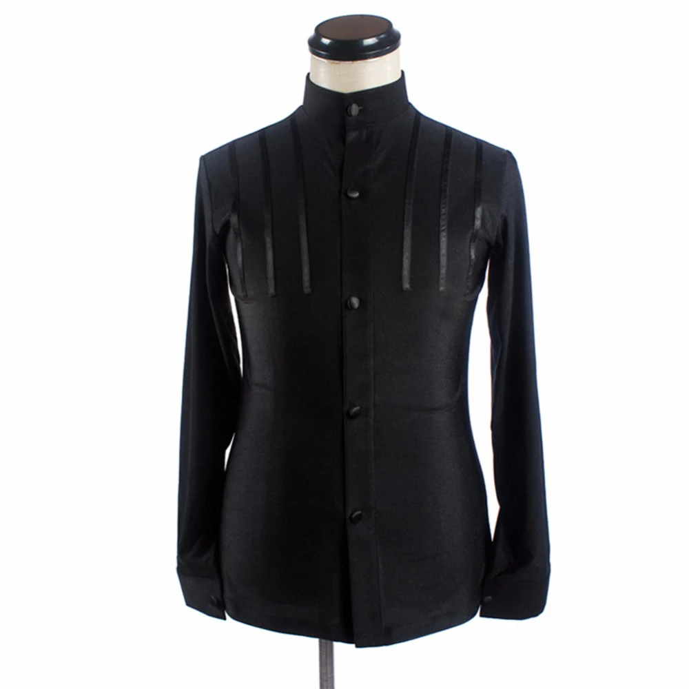 2022 Latin Dance Tops For Male White Black Long Sleeve Satin Men Professional Ballroom Latin Dance Performance Costumes 6074
2022 Latin Dance Tops For Male White Black Long Sleeve Satin Men Professional Ballroom Latin Dance Performance Costumes 6074