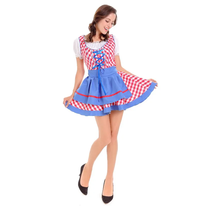 3 Pcs Women Halloween Oktoberfest Costume Octoberfest Bavarian Dirndl Maid Peasant Fancy Dress Party Female Oktoberfest Dress
3 Pcs Women Halloween Oktoberfest Costume Octoberfest Bavarian Dirndl Maid Peasant Fancy Dress Party Female Oktoberfest Dress