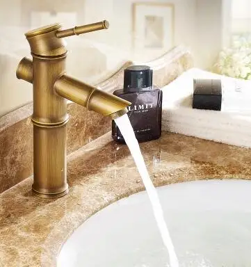 Vidric bathroom sink basin faucet retro, Bamboo style single hole basin faucet vintage, Brass basin faucet hot and cold mixer
Vidric bathroom sink basin faucet retro, Bamboo style single hole basin faucet vintage, Brass basin faucet hot and cold mixer