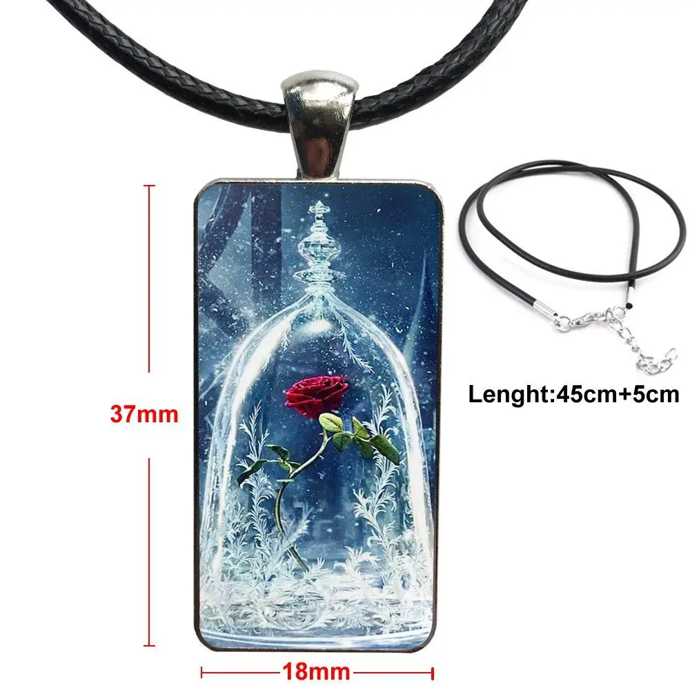 Beauty And The Beast At The Castle Rose Elegant Glass Pendant Necklace Handmade Half Pendant Rectangle Necklace For Unisex Gift
Beauty And The Beast At The Castle Rose Elegant Glass Pendant Necklace Handmade Half Pendant Rectangle Necklace For Unisex Gift