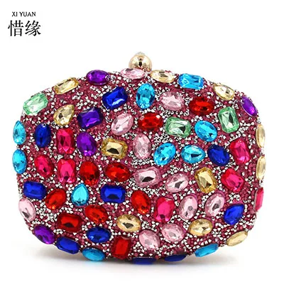 XIYUAN BRAND 2017 fashion and luxury red women beaded sparkle crystal colorful diamond evening bag girls clutch wallet handbags
XIYUAN BRAND 2017 fashion and luxury red women beaded sparkle crystal colorful diamond evening bag girls clutch wallet handbags
