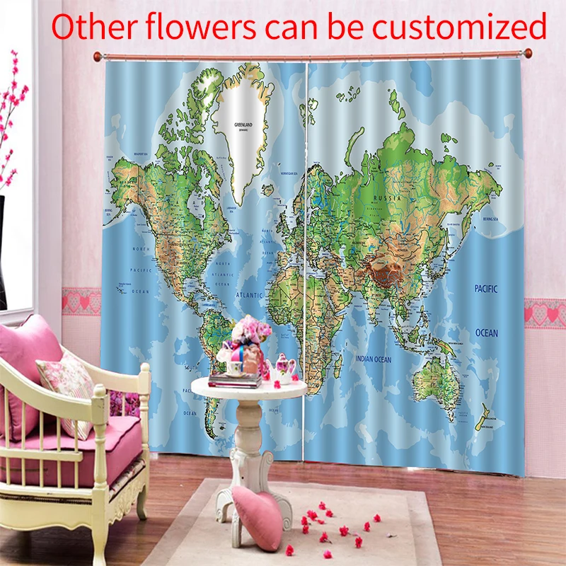 

Custom 3D pattern bedroom hall curtains cover the curtain off the entrance decoration hanging curtain