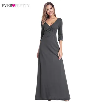 Dark Grey Mother Of The Bride Dresses Ever Pretty A-Line V-Neck 3/4 Sleeve Elegant Mother Dresses Farsali Vestidos Madre Novia
Dark Grey Mother Of The Bride Dresses Ever Pretty A-Line V-Neck 3/4 Sleeve Elegant Mother Dresses Farsali Vestidos Madre Novia