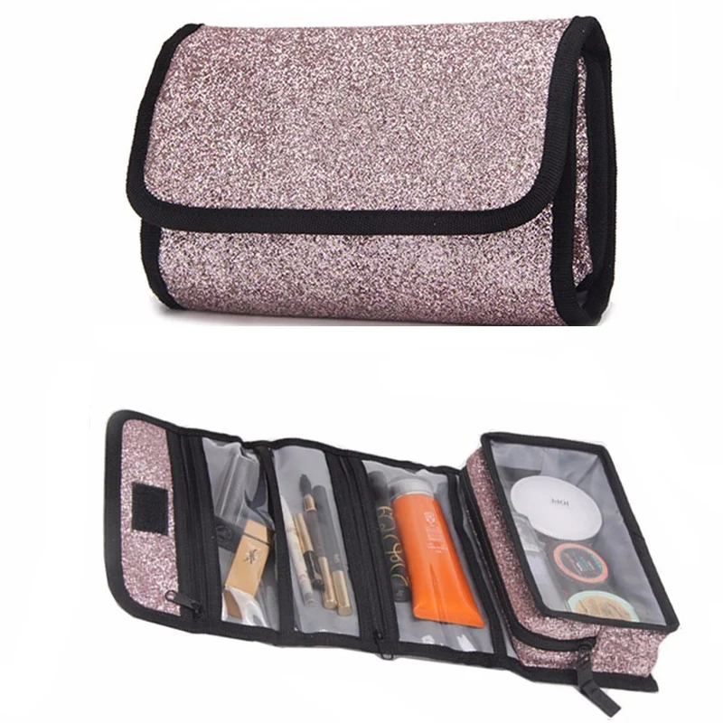Новинка женские косметички Neceser блестящая сумочка сумка для макияжа органайзер