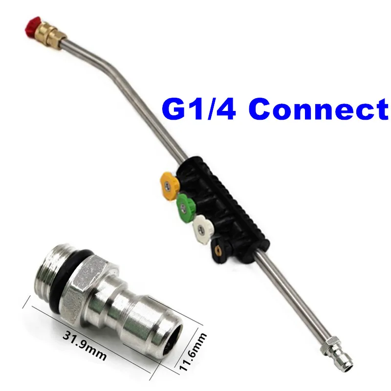 Car Wash Extension Wand Sprayer With 1/4" inch Quick Connector For High Pressure Washer Spray Angle Adjustable
Car Wash Extension Wand Sprayer With 1/4" inch Quick Connector For High Pressure Washer Spray Angle Adjustable