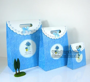 Blue Paper Gift Bags with ribbon, Kid Birthday Decoration Candy bag Craft Paper Bags Wedding Baby Shower 100pcs/lot
Blue Paper Gift Bags with ribbon, Kid Birthday Decoration Candy bag Craft Paper Bags Wedding Baby Shower 100pcs/lot