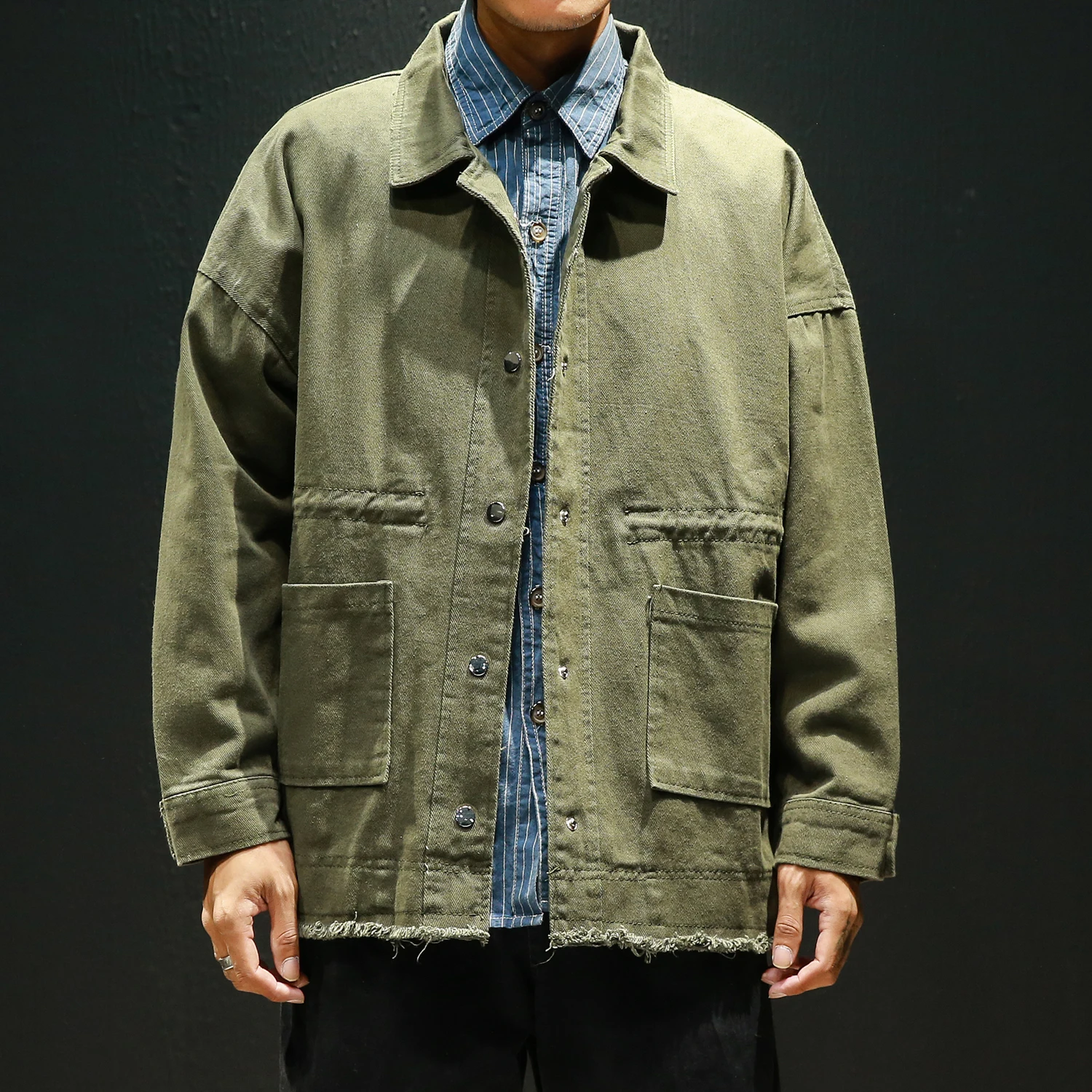 2019 Jacket Men Casual Cotton Loose Mens Coats and Jackets Solid Turn Down Collar Outwear Jacket Men Clothes
2019 Jacket Men Casual Cotton Loose Mens Coats and Jackets Solid Turn Down Collar Outwear Jacket Men Clothes