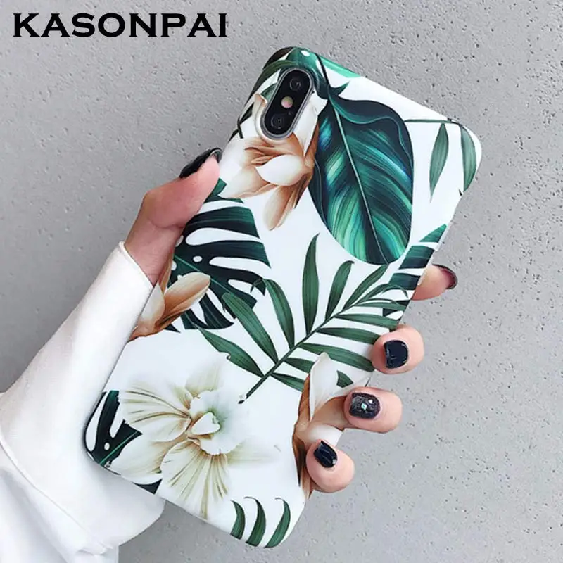 Art Flowers Leaf Phone Case For iPhone XS Max XR X Fashion IMD Soft Retro Floral Leaves Case For iPhone 7 8 6 6S Plus Back Cover
Art Flowers Leaf Phone Case For iPhone XS Max XR X Fashion IMD Soft Retro Floral Leaves Case For iPhone 7 8 6 6S Plus Back Cover