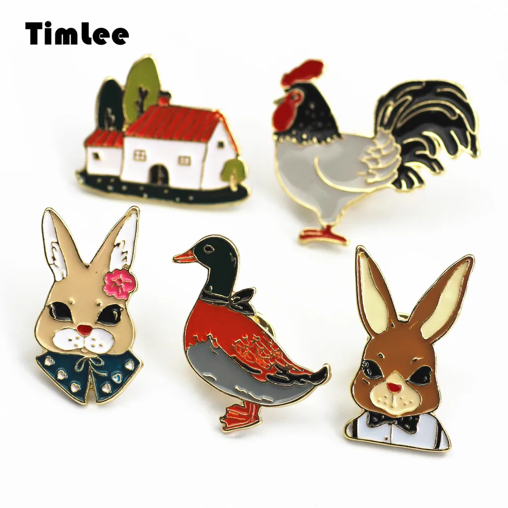 Timlee X272 Lovely Metal Rabbit Enamel Pin Shirt Collar Cock Duck Brooch Pins,Fashion Jewelry
Timlee X272 Lovely Metal Rabbit Enamel Pin Shirt Collar Cock Duck Brooch Pins,Fashion Jewelry