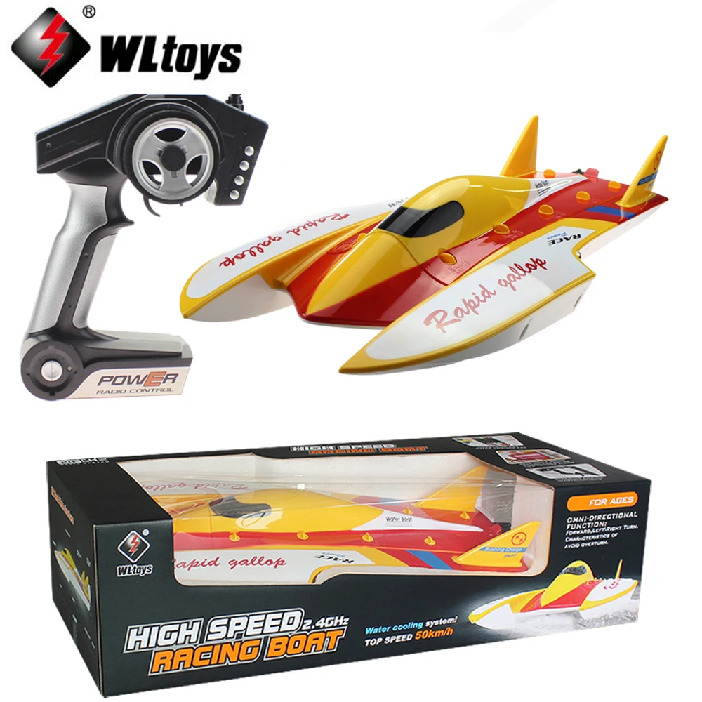 

1pcs WLtoys WL913 2.4G Remote Control Brushless Motor Water-Cooling System High Speed 50km/h RC Racing Boat