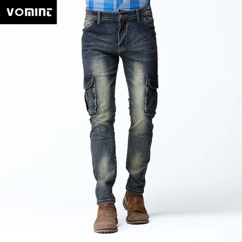 New Mens Cargo Jean Pants Dark Washed Four Funtional Pockets Zipper Fly Slim Skinny Stretch Jeans Deep Blue V7C1J007
New Mens Cargo Jean Pants Dark Washed Four Funtional Pockets Zipper Fly Slim Skinny Stretch Jeans Deep Blue V7C1J007