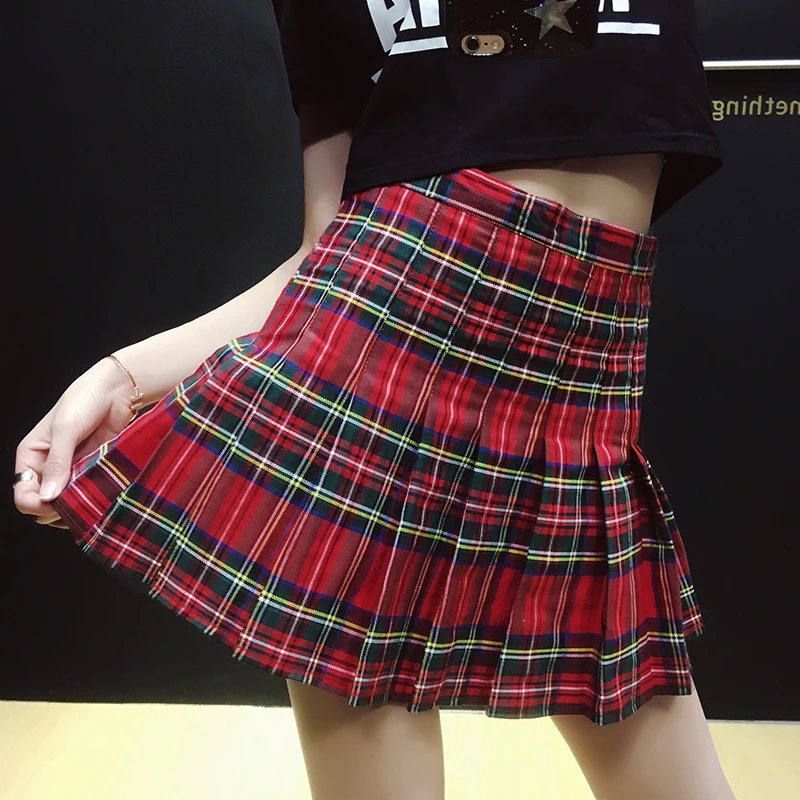 2018 New Harajuku Fashion Women Skirts High Waist Kawaii Pleated Skirts Plaid Grid Pleated Mini Skirt #3232
2018 New Harajuku Fashion Women Skirts High Waist Kawaii Pleated Skirts Plaid Grid Pleated Mini Skirt #3232