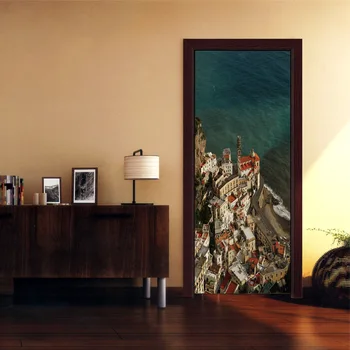 3D effect Wall Murals Wall Stickers 2 Panels Seaside View Door Sticker Wallpaper Decals Living Room BedroomHome Decoration
3D effect Wall Murals Wall Stickers 2 Panels Seaside View Door Sticker Wallpaper Decals Living Room BedroomHome Decoration