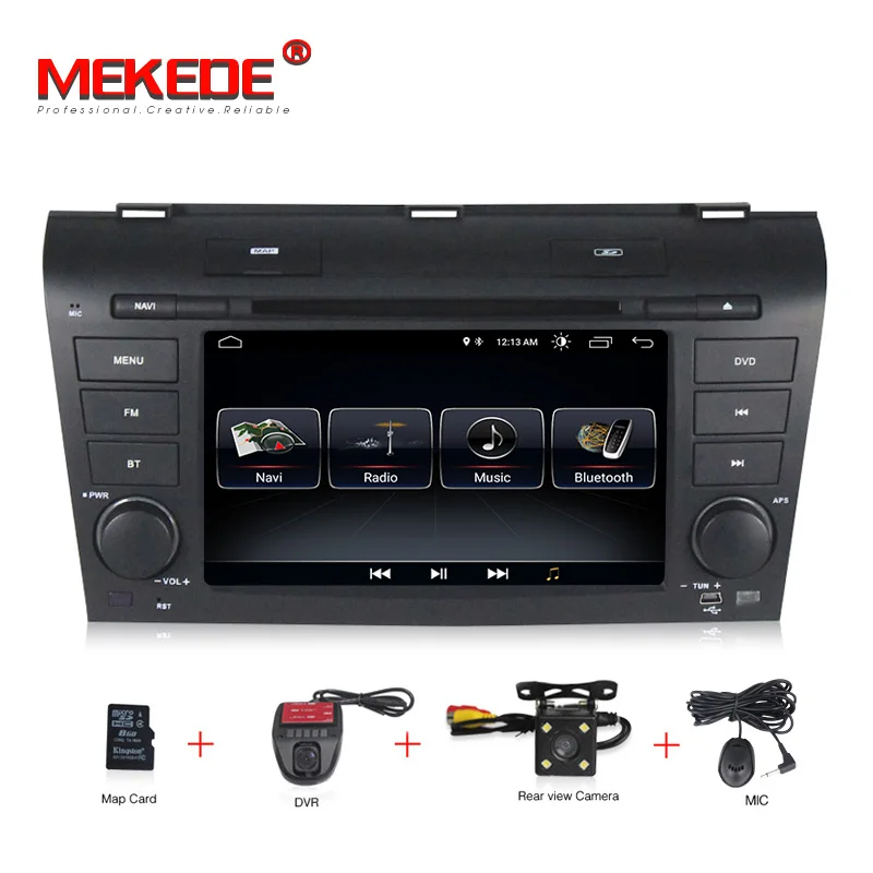 

7"Android 8.1 Radio For Mazda 3 2004-2008 video Wifi Bluetooth Car Player Navigation Radio 1GB RAM+16GB ROM WIFI GPS stereo FM