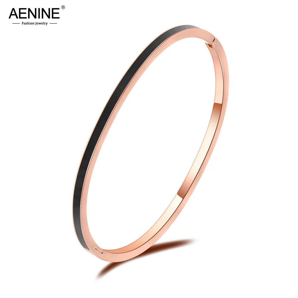 AENINE Simple Stainless Steel Cuff Bangles Chain & Link Bracelets 3 Colors Lovers Jewelry For Women Valentine's Day Gift AB18072
AENINE Simple Stainless Steel Cuff Bangles Chain & Link Bracelets 3 Colors Lovers Jewelry For Women Valentine's Day Gift AB18072