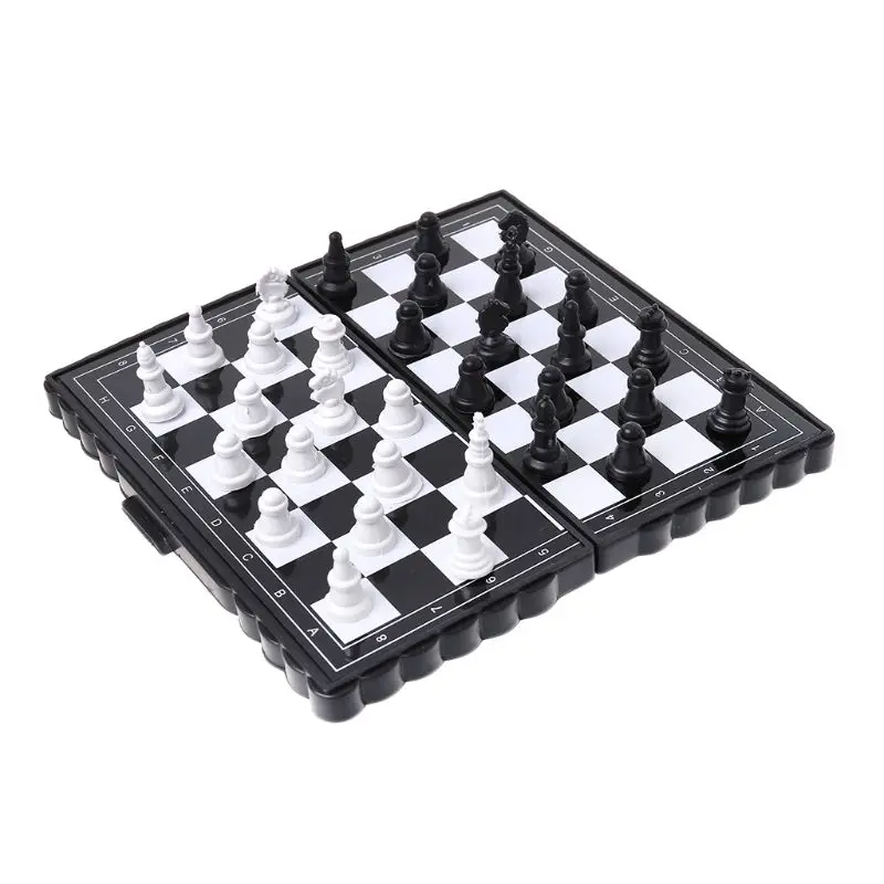 OOTDTY 1set Mini Portable Chess Folding Magnetic Plastic Chessboard Board Game Kid Toy Folding Chess
OOTDTY 1set Mini Portable Chess Folding Magnetic Plastic Chessboard Board Game Kid Toy Folding Chess