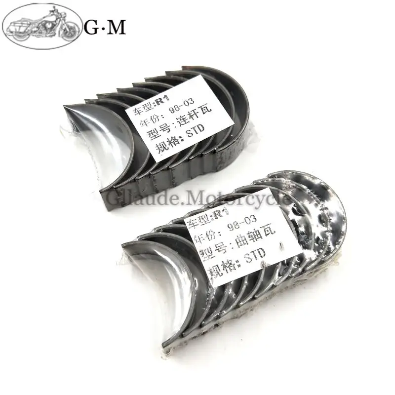 For YAMAHA YZF-R1 YZF R1 1998-2003 Motorcycle 1 sets STD Piston bearing Connecting rod tile & crankshaft tile / Shell
For YAMAHA YZF-R1 YZF R1 1998-2003 Motorcycle 1 sets STD Piston bearing Connecting rod tile & crankshaft tile / Shell